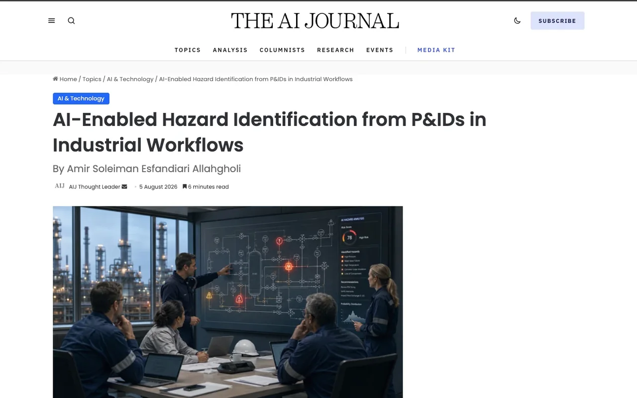 The article page on aijourn.com