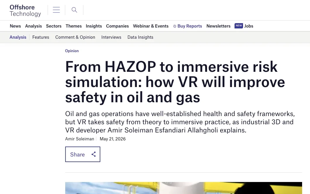 The article page on offshore-technology.com