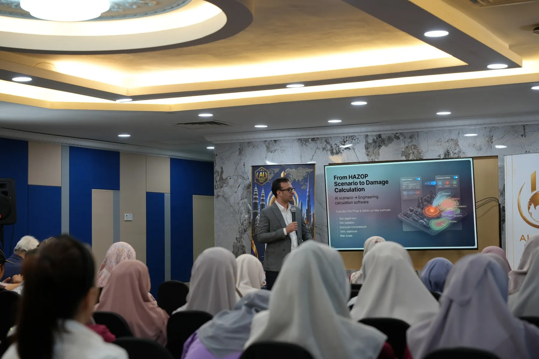 Amirsoleiman presenting From HAZOP Scenario to Damage Calculation at AI Grand Prix 2.0
