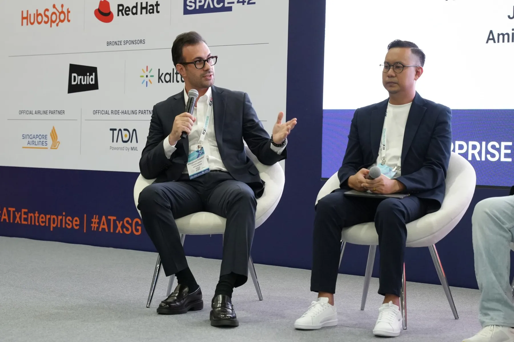 Amirsoleiman speaking on the BroadcastAsia panel at Asia Tech x Singapore 2026